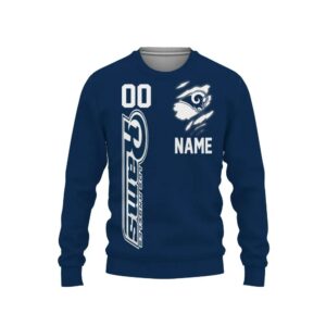 Los Angeles Rams Custom Ugly Christmas Sweater, NFL Christmas Sweater