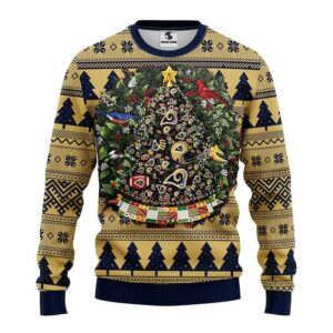 Los Angeles Rams Tree Ball Ugly Sweater Christmas, NFL Christmas Sweater
