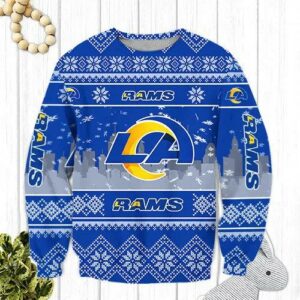Los Angeles Rams Ugly Christmas Sweater, NFL Christmas Sweater