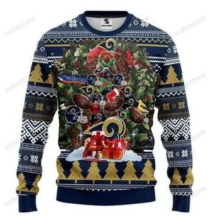 Los Angeles Rams Unisex Xmas Gift Ugly Christmas Sweater, NFL Christmas Sweater