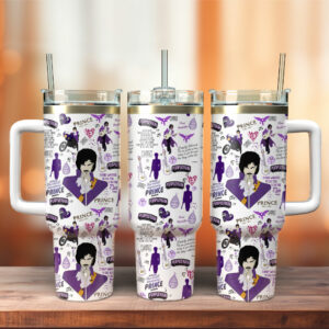 Prince Music Custom Stanley Quencher 40oz Stainless Steel Tumbler - Threewoofs