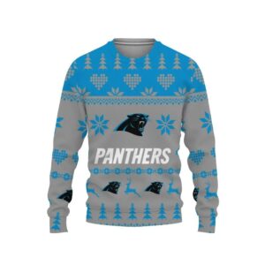 Merry Christmas Carolina Panthers Ugly Christmas Sweater, NFL Christmas Sweater