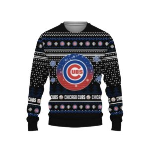 Merry Christmas Chicago Cubs Ugly Christmas Sweater, MLB Christmas Sweater