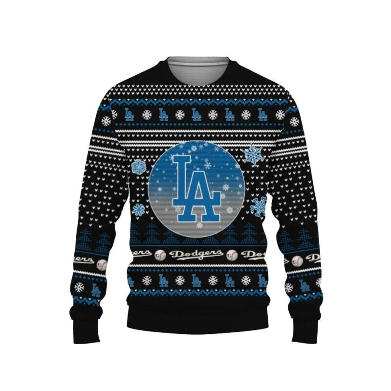 Merry Christmas Los Angeles Dodgers Ugly Christmas Sweater, MLB Christmas Sweater