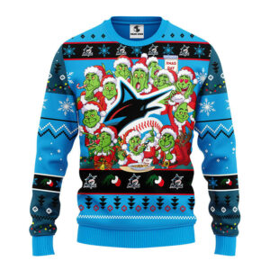 Miami Marlins 12 Grinch Xmas Day Ugly Christmas Sweater, Grinch Xmas Sweater