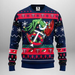 Minnesota Twins Grinch Ugly Christmas Sweater