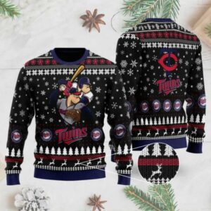 Minnesota Twins Mascot Ugly Christmas Sweater, MLB Christmas Sweater