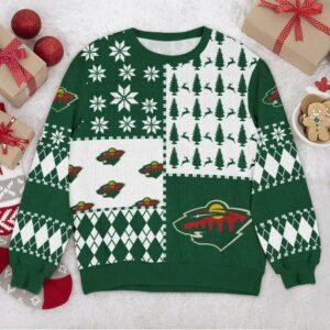 Minnesota Wild NHL Ugly Christmas Sweater, NHL Christmas Sweater