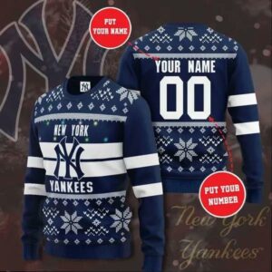 Mlb New York Yankees Custom Ugly Christmas Sweater, MLB Christmas Sweater