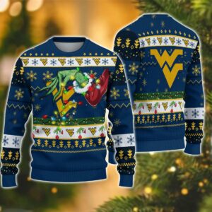 NCAA LSU Tigers Grinch Ugly Christmas Sweater, NCAA Christmas Sweater
