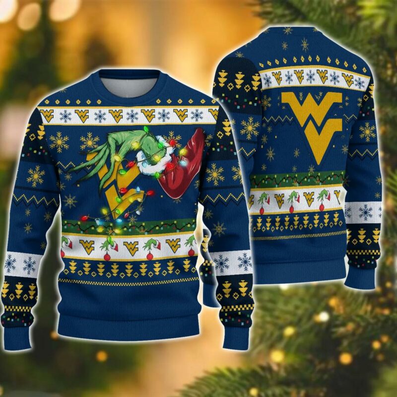NCAA LSU Tigers Grinch Ugly Christmas Sweater, NCAA Christmas Sweater