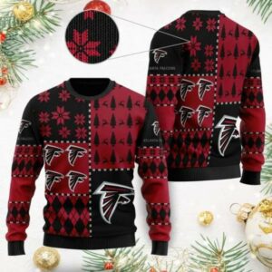 NFL Atlanta Falcons Logo Ugly Christmas Sweater, NFL Christmas Sweater
