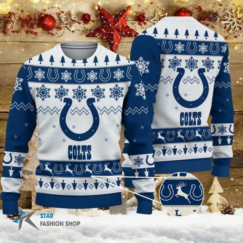 NFL Indianapolis Colts Ugly Christmas Sweater, NFL Christmas Sweater