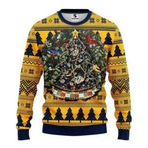 Nashville Predators Tree Ball Ugly Christmas Sweater, NHL Christmas Sweater