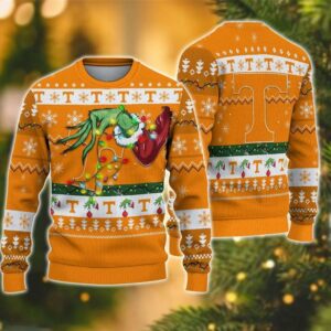 Ncaa Tennessee Volunteers Grinch Ugly Christmas Sweater, NCAA Christmas Sweater