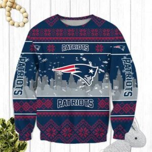 New England Patriots Ugly Christmas Sweater, NFL Christmas Sweater
