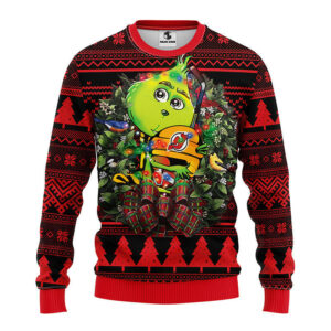New Jersey Devils Grinch Hug Ugly Christmas Sweater