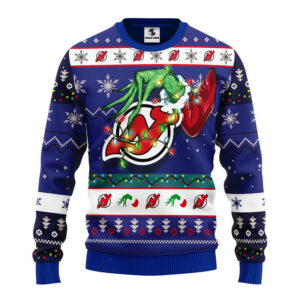 New Jersey Devils Grinch Ugly Christmas Sweater