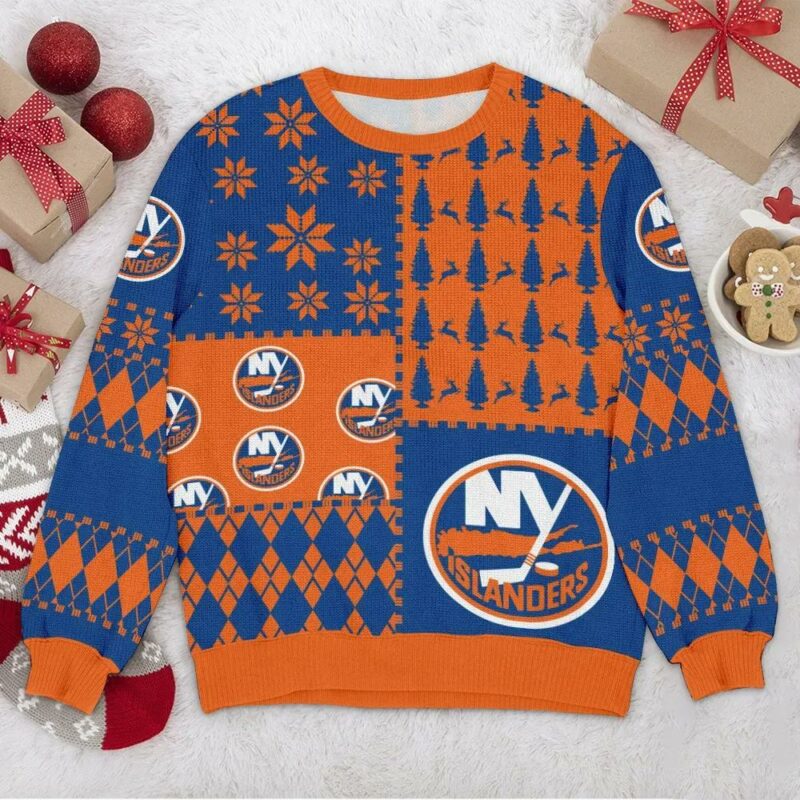 New York Islanders NHL Ugly Christmas Sweater, NHL Christmas Sweater