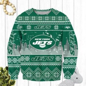 New York Jets Ugly Christmas Sweater, NFL Christmas Sweater