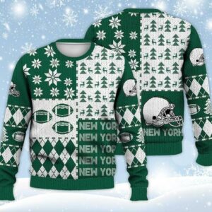 New York Jets Ugly Sweater Christmas, NFL Christmas Sweater
