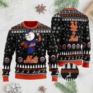 New York Mets Mascot Ugly Christmas Sweater, MLB Christmas Sweater