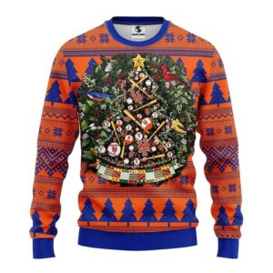 New York Mets Tree Ball Ugly Christmas Sweater, MLB Christmas Sweater