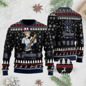 New York Yankees Mascot Ugly Christmas Sweater, MLB Christmas Sweater