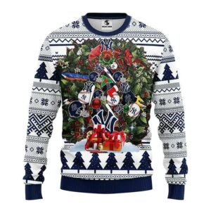 New York Yankees Tree Christmas Ugly Sweater, MLB Christmas Sweater