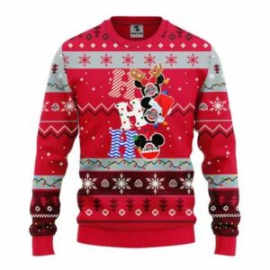 Ohio State Buckeyes Hohoho Ugly Christmas Sweater, NCAA Christmas Sweater