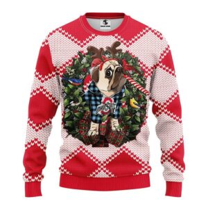 Ohio State Buckeyes Pub Dog Ugly Christmas Sweater, NCAA Christmas Sweater