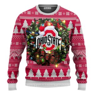 Ohio State Buckeyes Ugly Christmas Sweater, NCAA Christmas Sweater