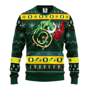Oregon Ducks Grinch Ugly Christmas Sweater