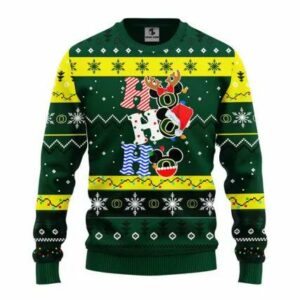 Oregon Ducks Hohoho Ugly Christmas Sweater, NCAA Christmas Sweater