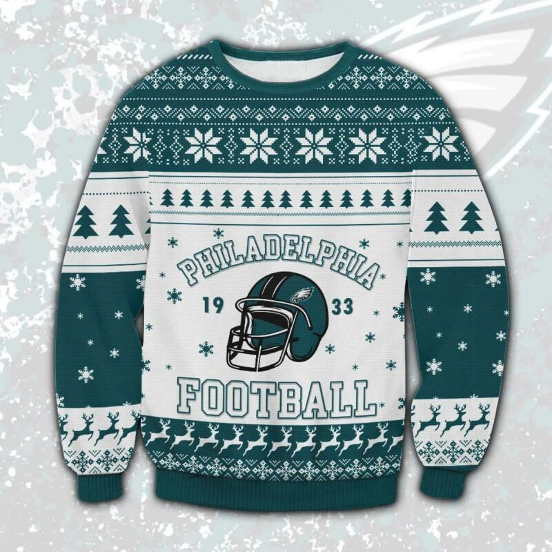 Philadelphia Eagles 1933 NFL Ugly Christmas Sweater, NFL Christmas Sweater