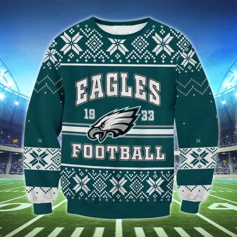 Philadelphia Eagles 1933 Ugly Christmas Sweater, NFL Christmas Sweater