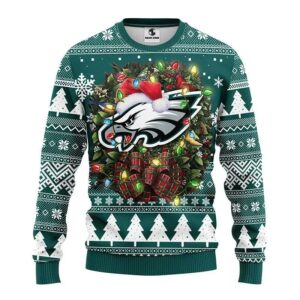 Philadelphia Eagles Sweatshirt Christmas Snowflakes, Philadelphia Eagles Ugly Sweater