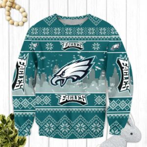 Philadelphia Eagles Ugly Christmas Sweater, NFL Christmas Sweater