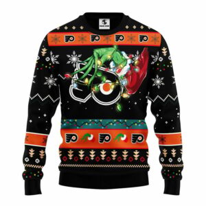 Philadelphia Flyers Grinch Ugly Christmas Sweater
