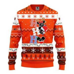 Philadelphia Flyers Hohoho Ugly Christmas Sweater, NHL Christmas Sweater