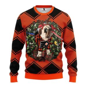 Philadelphia Flyers Pub Dog Ugly Christmas Sweater, NHL Christmas Sweater