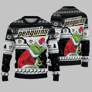 Pittsburgh Penguins Grinch Stolen Ugly Christmas Sweater, NHL Christmas Sweater