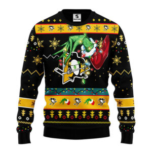 Pittsburgh Penguins Grinch Ugly Christmas Sweater