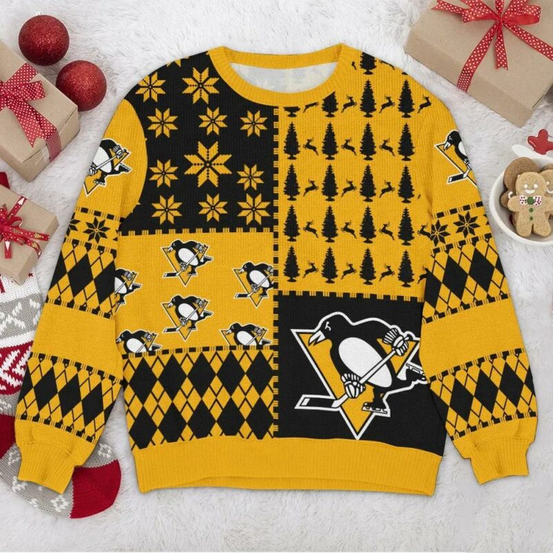 Pittsburgh Penguins Ugly Christmas Sweater, NHL Christmas Sweater