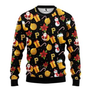 Pittsburgh Pirates Santa Claus Snowman Ugly Christmas Sweater, MLB Christmas Sweater