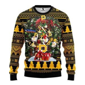 Pittsburgh Pirates Tree Christmas Ugly Sweater, MLB Christmas Sweater
