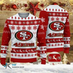 San Francisco 49ers Ugly Christmas Sweater, NFL Christmas Sweater