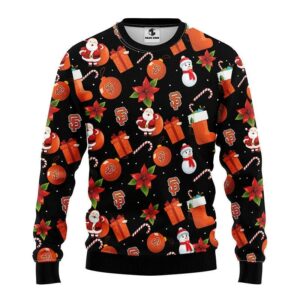 San Francisco Giants Santa Claus Snowman Ugly Christmas Sweater, MLB Christmas Sweater