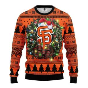 San Francisco Giants Santa Hat Ugly Christmas Sweater, MLB Christmas Sweater