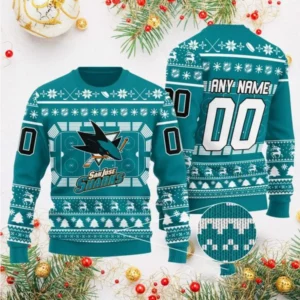 NHL San Jose Sharks Ugly Sweater V2 For Christmas Season